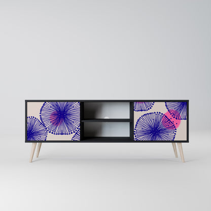 MAGIC NATURE 2-dörrars TV-bänk i svart finish