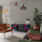 SPRING THOUGHTS 2-Door TV Stand in Black Finish