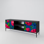 SPRING THOUGHTS 2-Door TV Stand in Black Finish