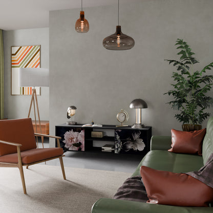 PURE BLOSSOM 2-dörrars TV-bänk i svart finish