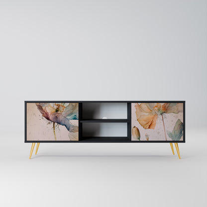 MJUKA POPPY 2-dörrars TV-bänk i svart finish
