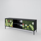 DANDELION AMUSE 2-Door TV Stand in Black Finish