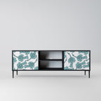 WATERSPOUT SONGIBIRD 2-Door TV Stand in Black Finish