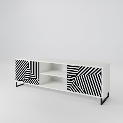 ILLUSIONARY LATTICE TV-bänk med två dörrar