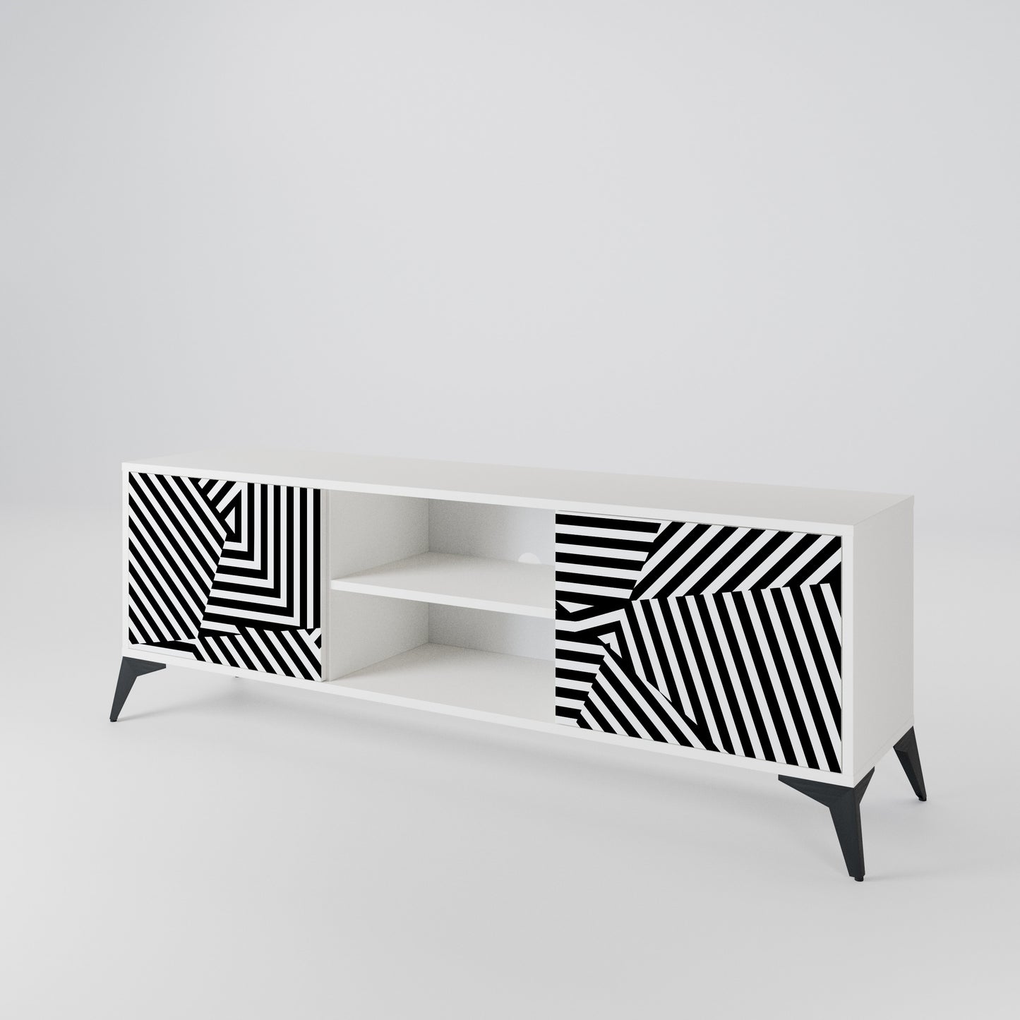 ILLUSIONARY LATTICE TV-bänk med två dörrar