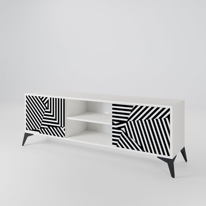 ILLUSIONARY LATTICE TV-bänk med två dörrar
