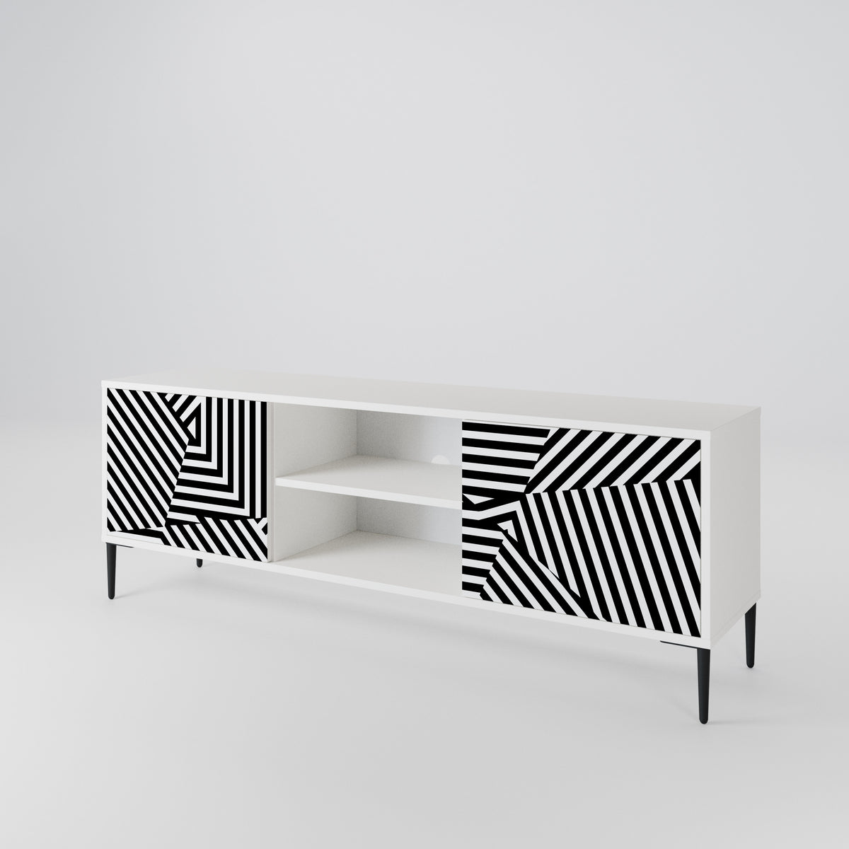 ILLUSIONARY LATTICE TV-bänk med två dörrar