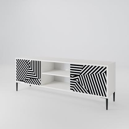 ILLUSIONARY LATTICE TV-bänk med två dörrar