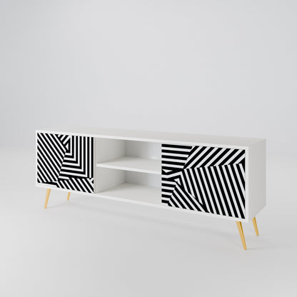 ILLUSIONARY LATTICE TV-bänk med två dörrar