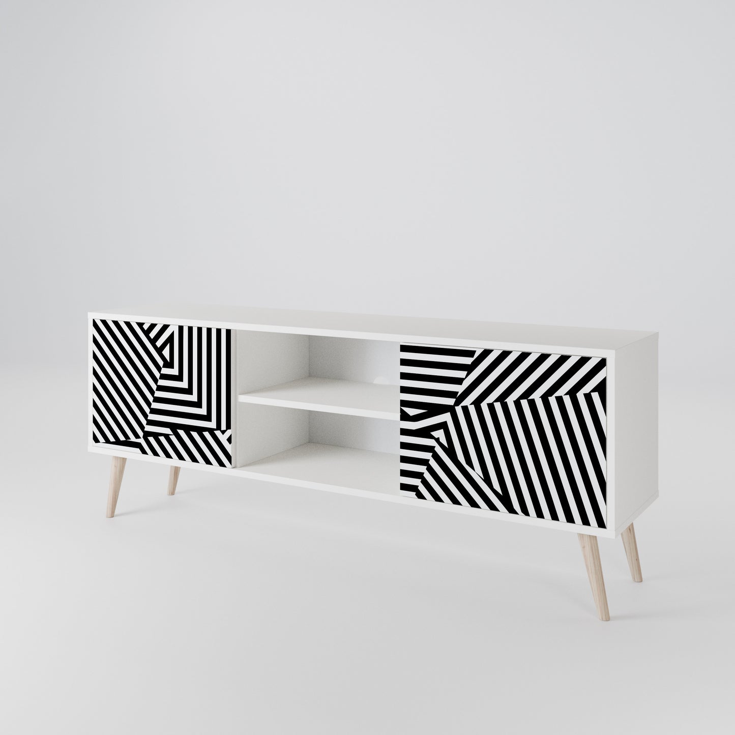 ILLUSIONARY LATTICE TV-bänk med två dörrar