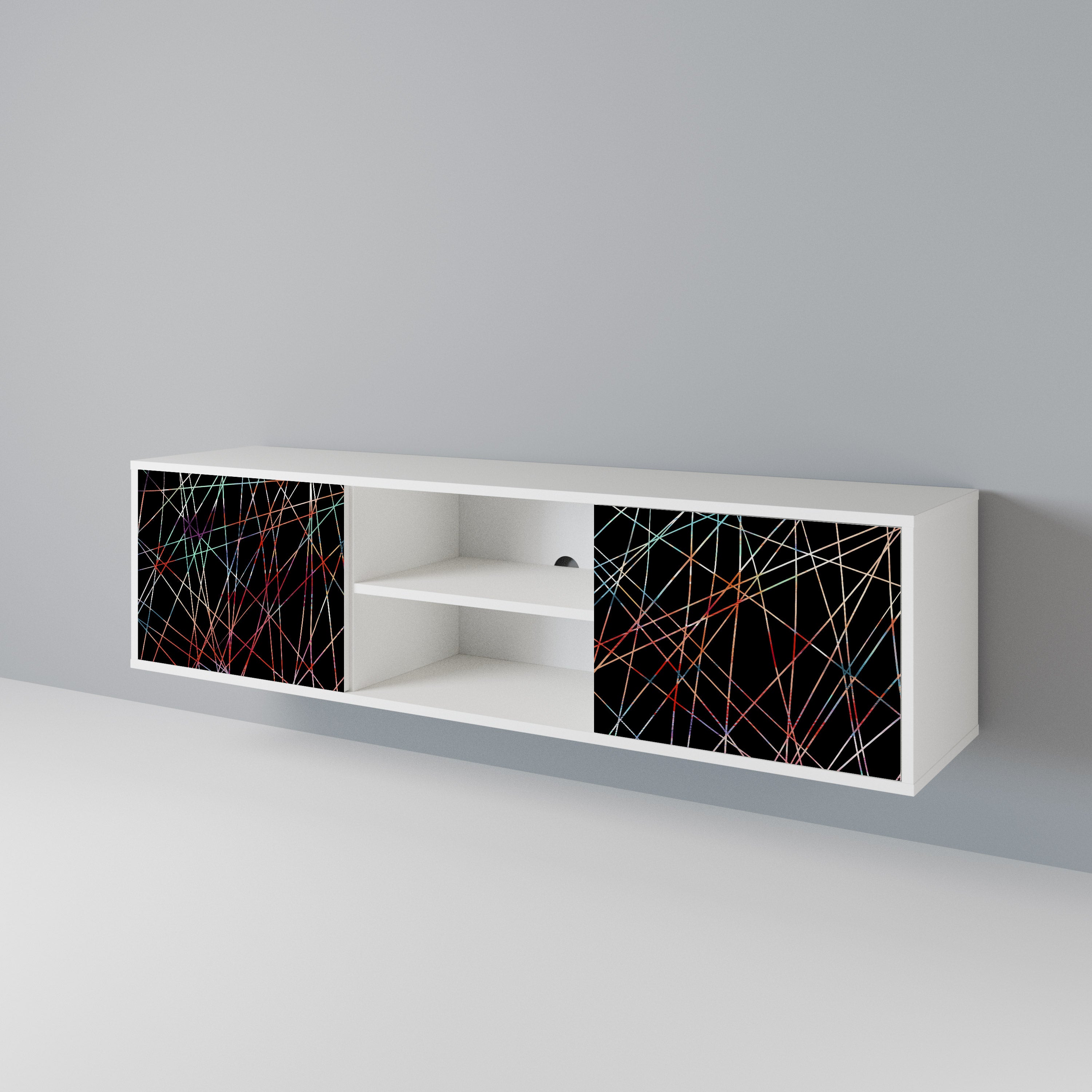 LUMINOUS SNARE TV-bänk med två dörrar