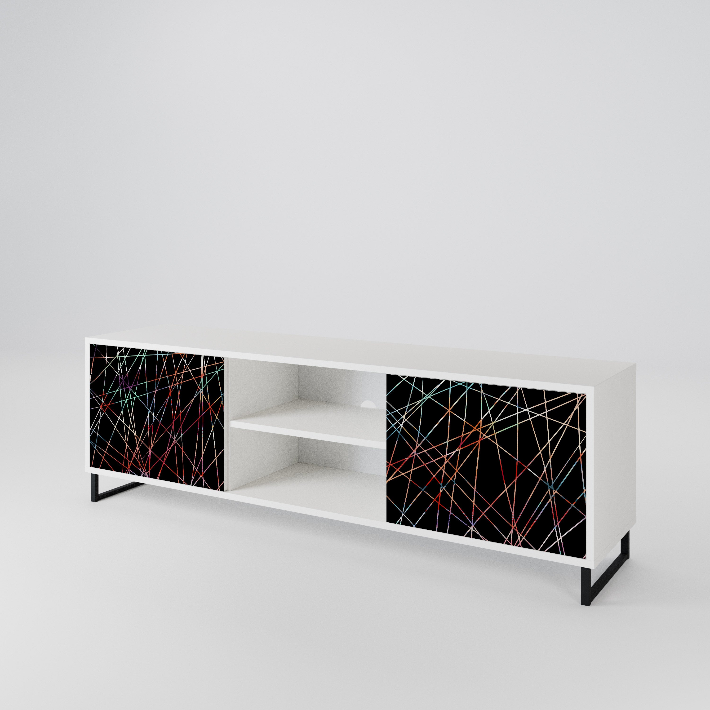 LUMINOUS SNARE TV-bänk med två dörrar
