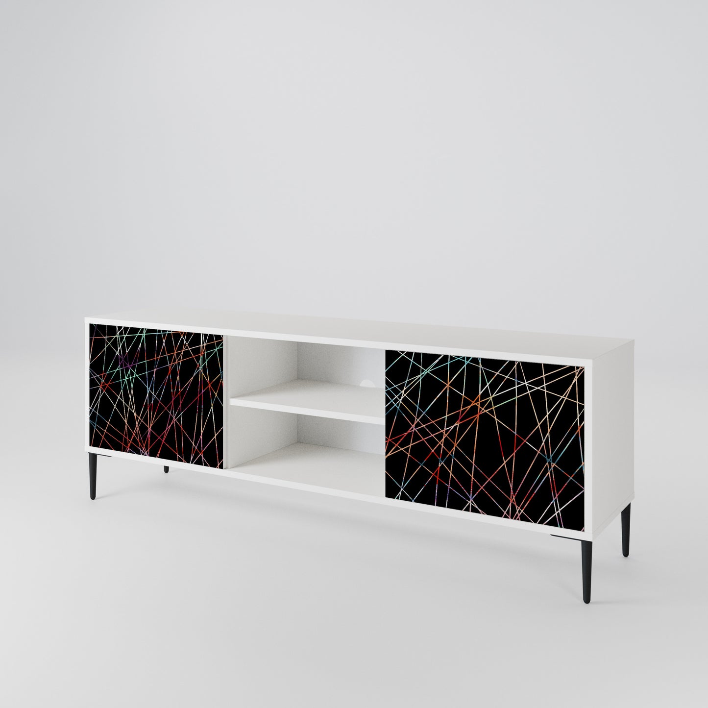 LUMINOUS SNARE TV-bänk med två dörrar