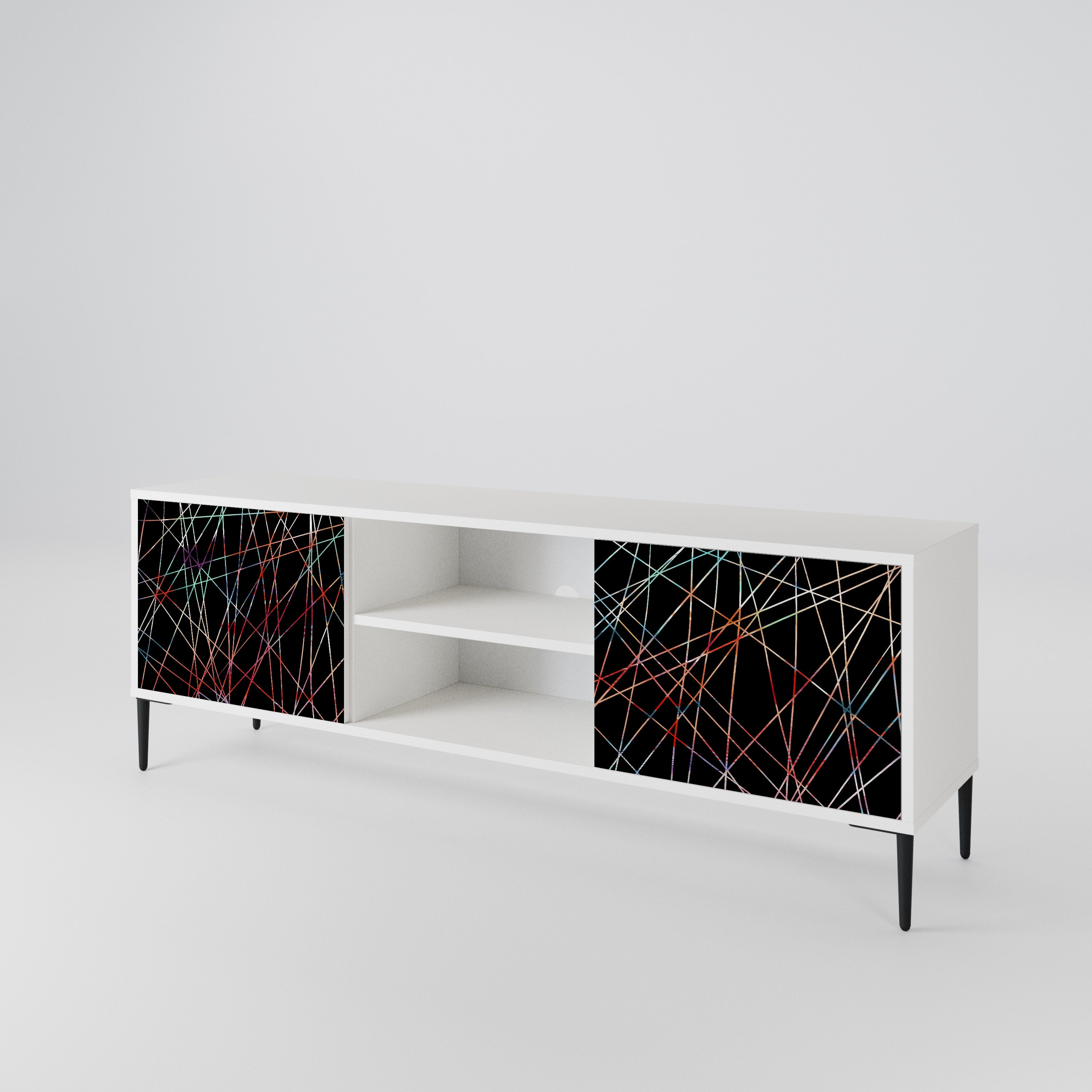LUMINOUS SNARE TV-bänk med två dörrar