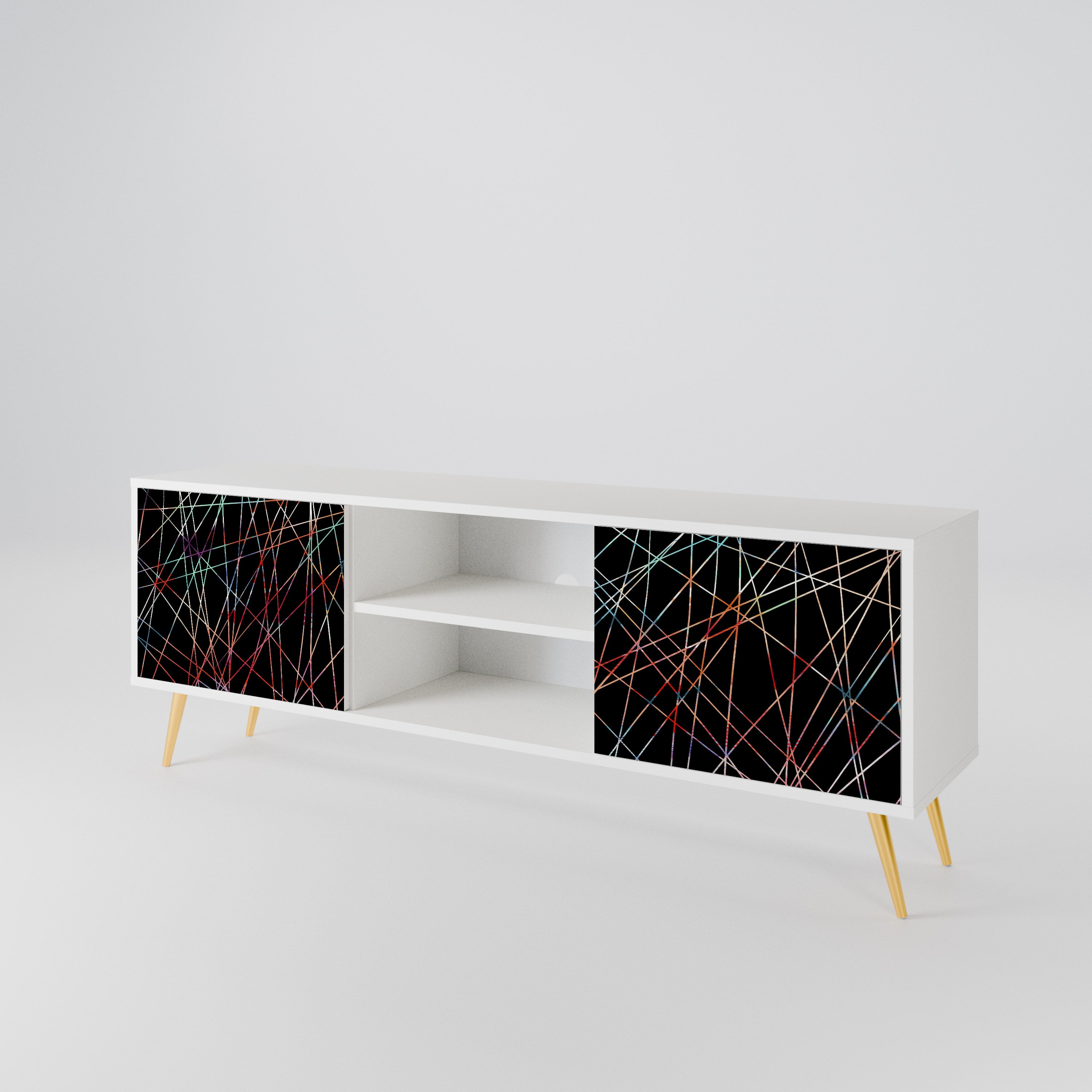 LUMINOUS SNARE TV-bänk med två dörrar
