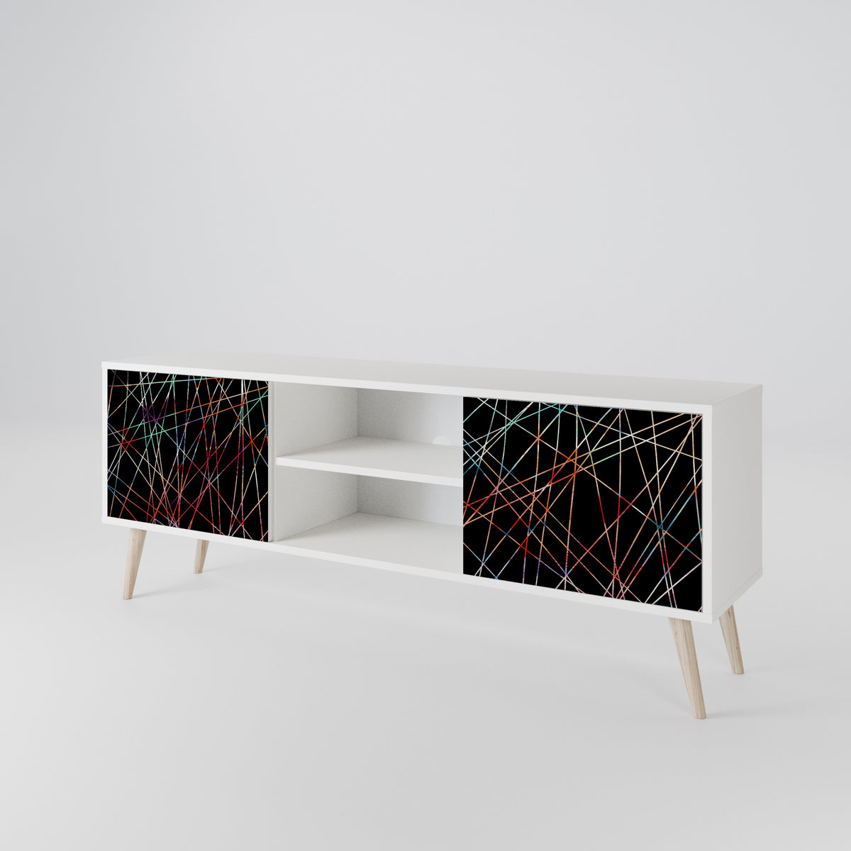 LUMINOUS SNARE TV-bänk med två dörrar