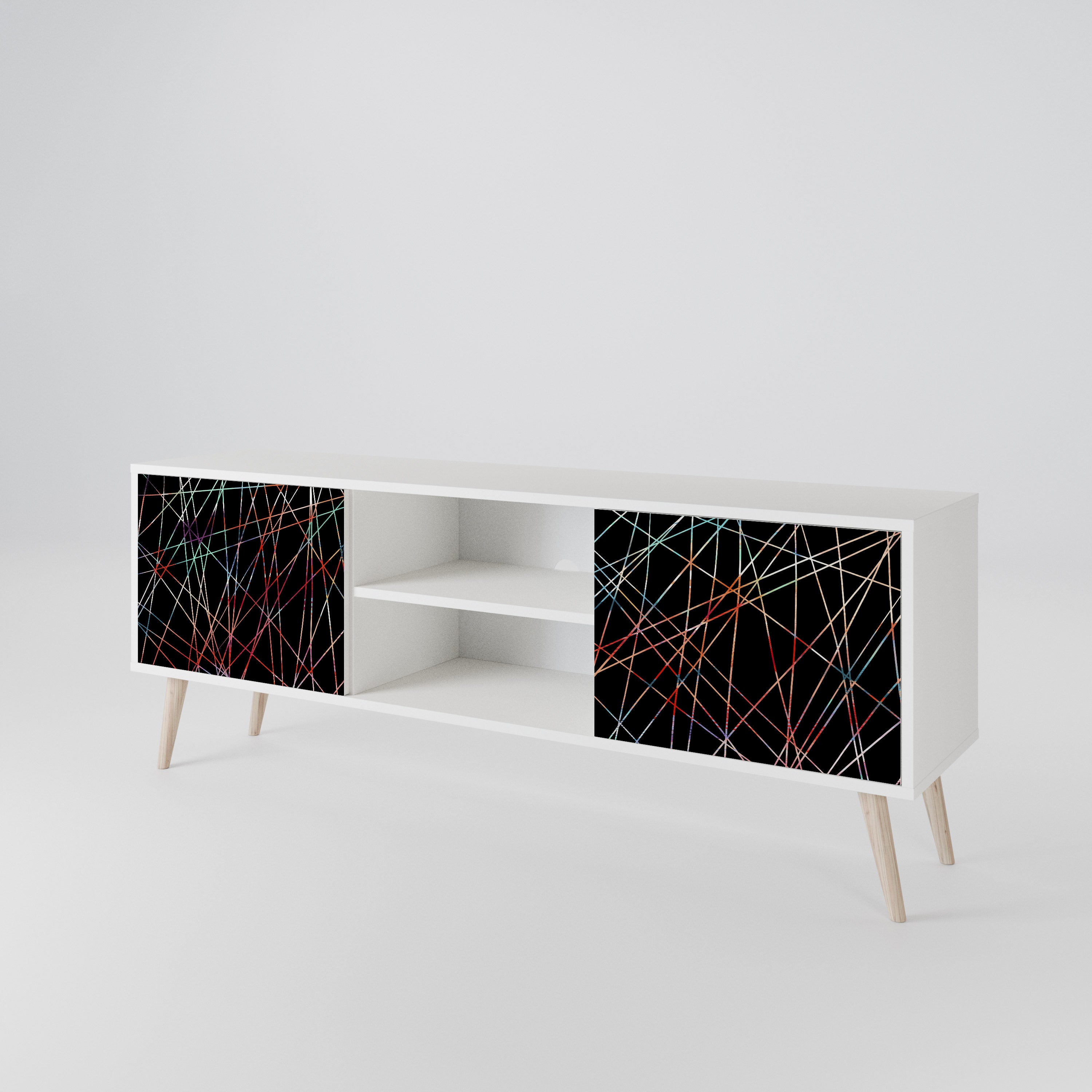 LUMINOUS SNARE TV-bänk med två dörrar