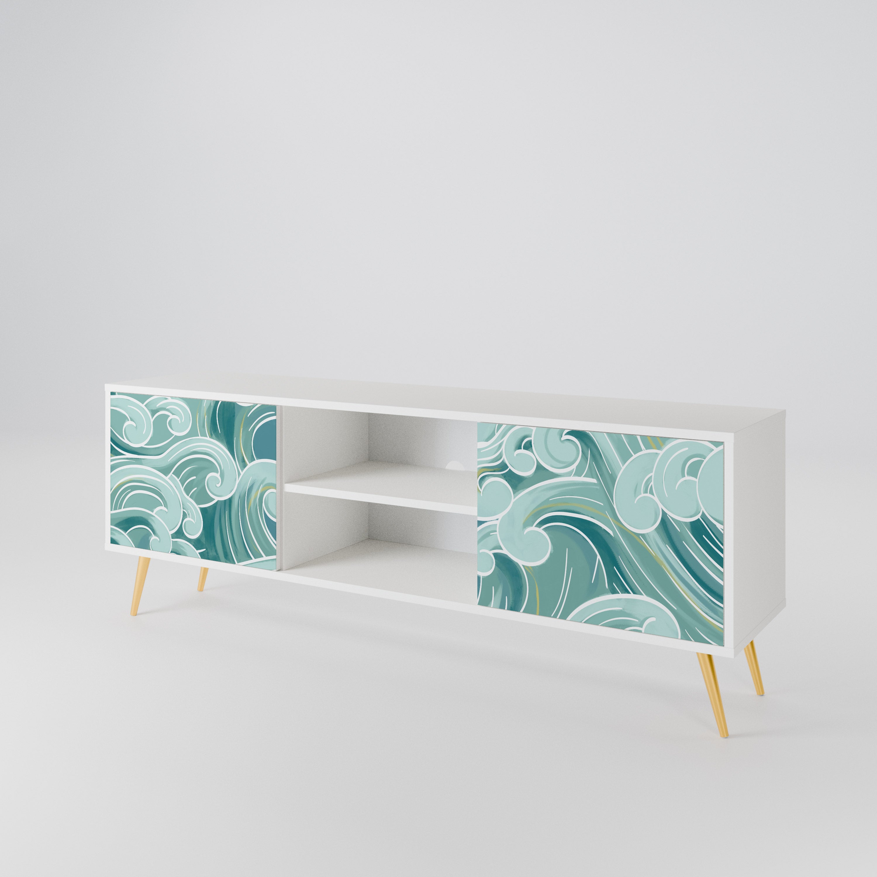 ASIAN SWAY TV-bänk med två dörrar