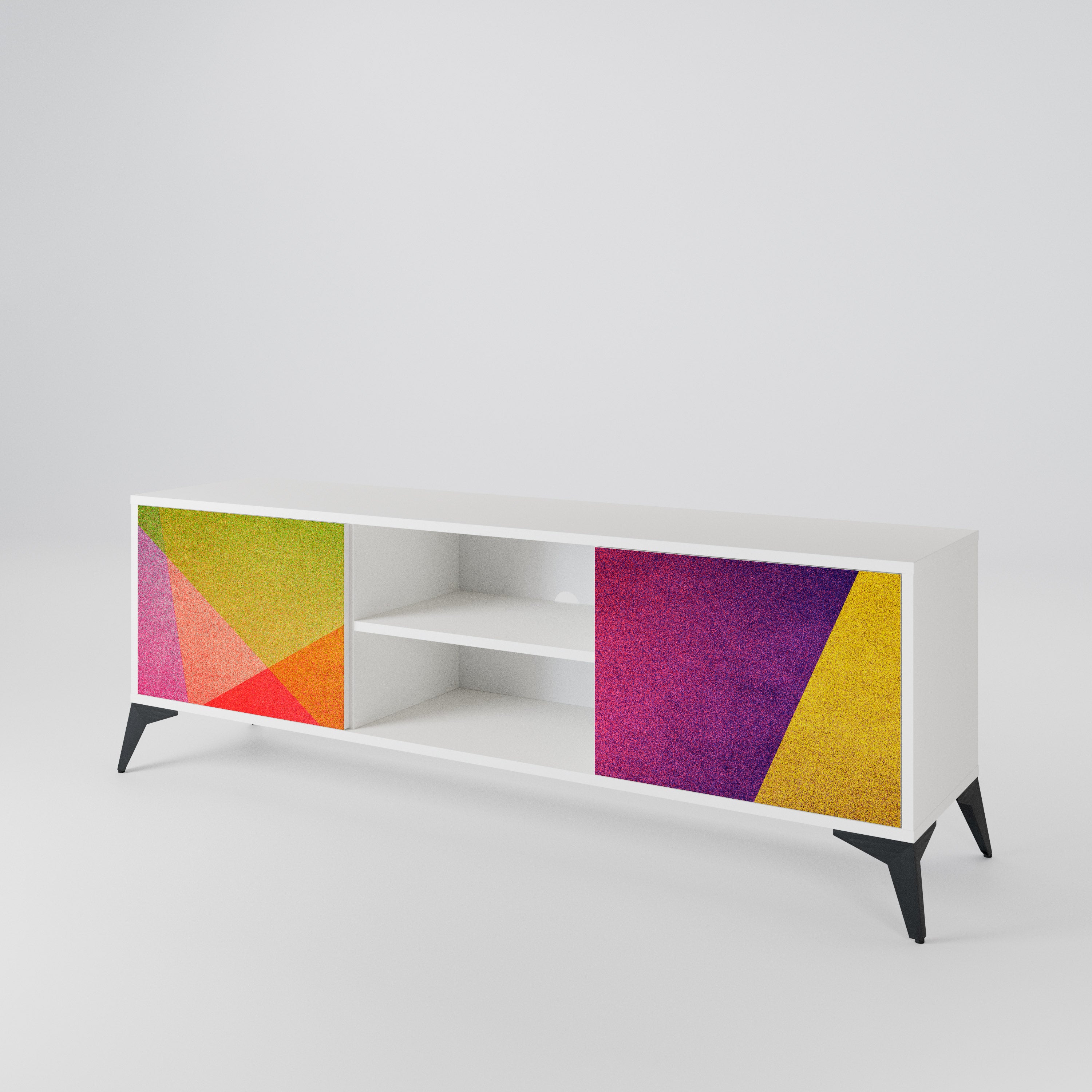 VIVID GEOMETRY TV-bänk med två dörrar
