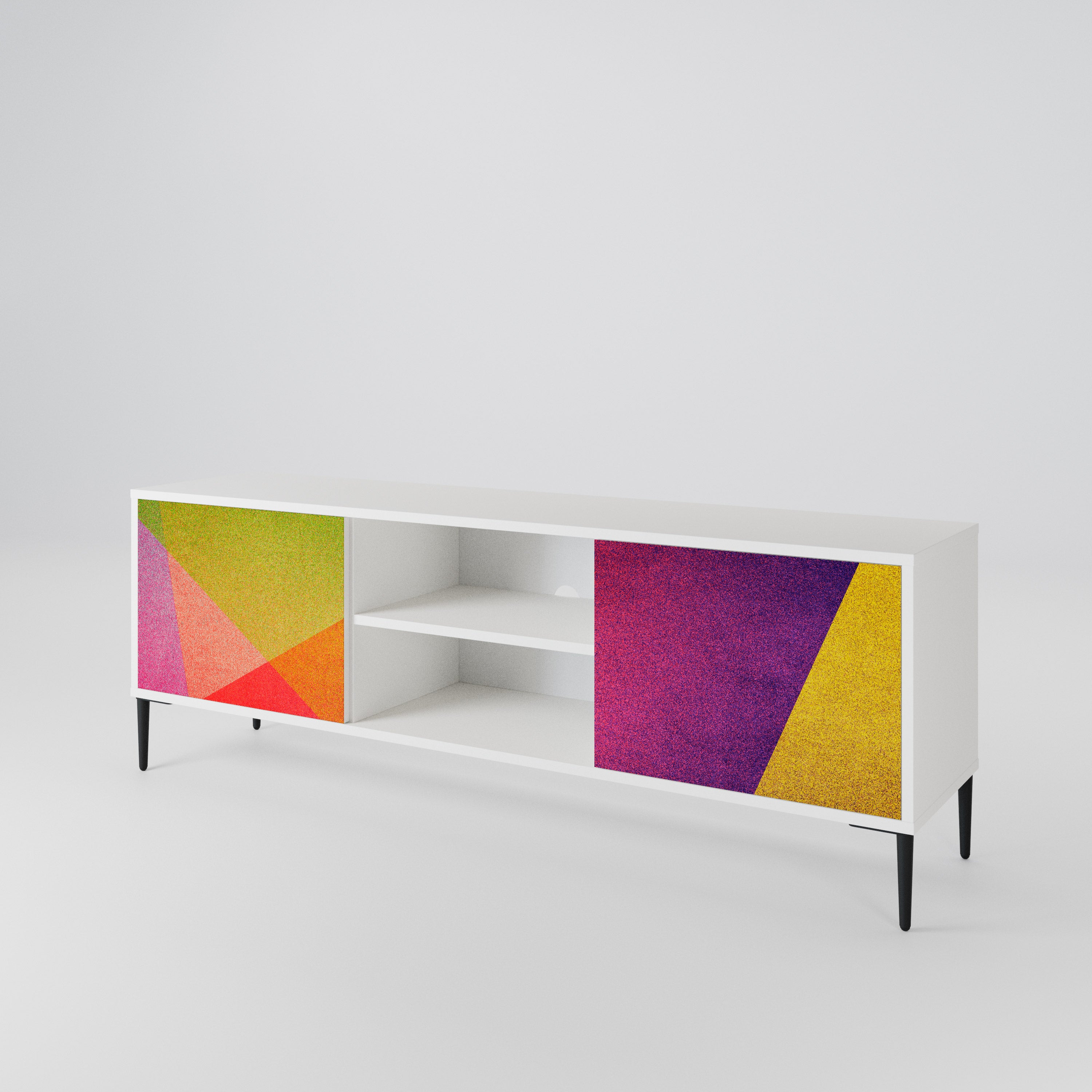 VIVID GEOMETRY TV-bänk med två dörrar