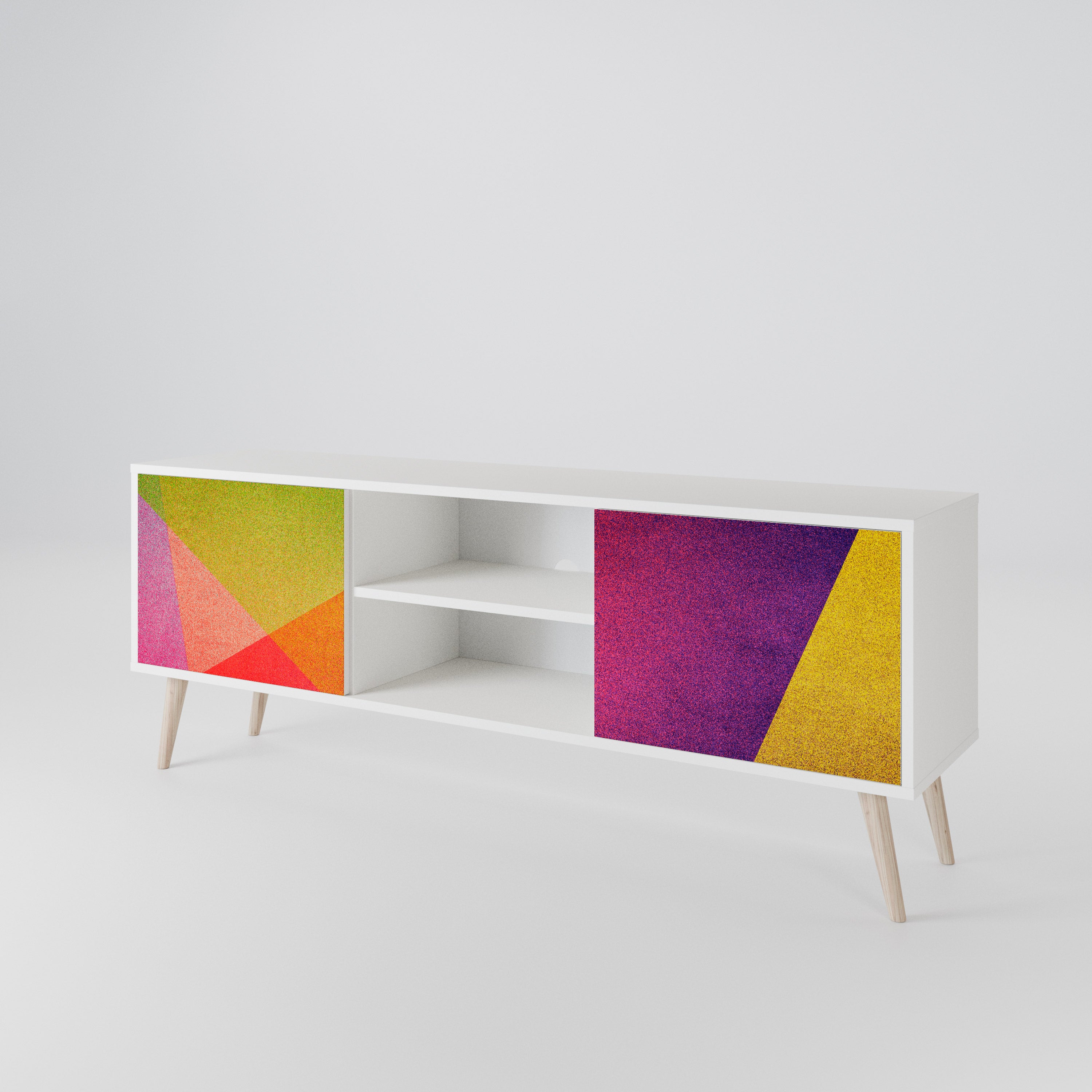 VIVID GEOMETRY TV-bänk med två dörrar