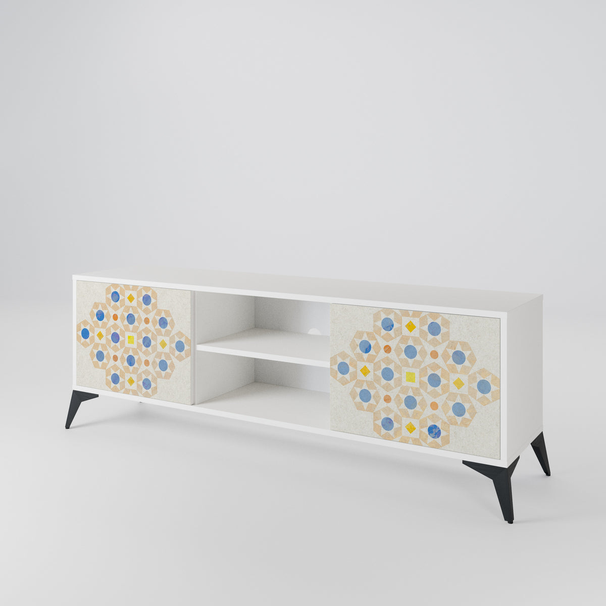 PATTERNED PRISM 2-Door TV Cabinet