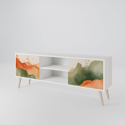 WATERCOLOUR PEAKS TV-bänk med två dörrar