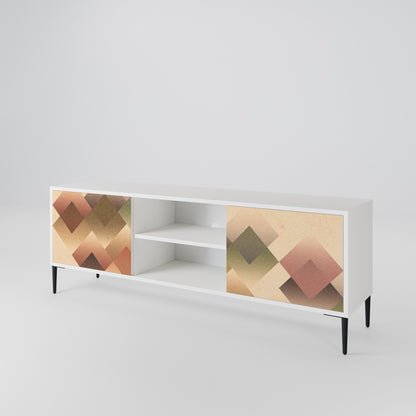 GEOMETRIC FUSION TV-bänk med två dörrar
