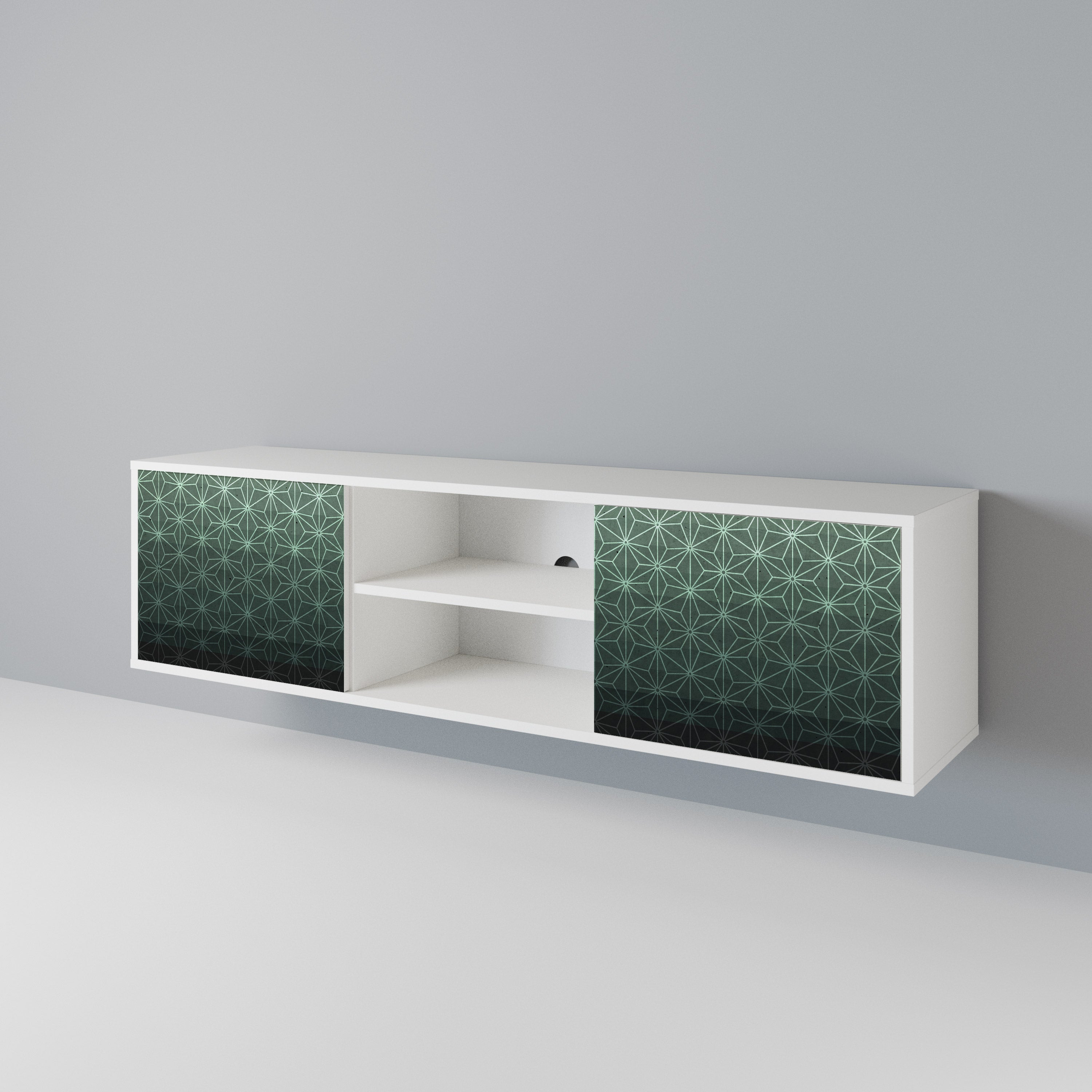 ORNAMENTAL GLIMMER TV-bänk med två dörrar