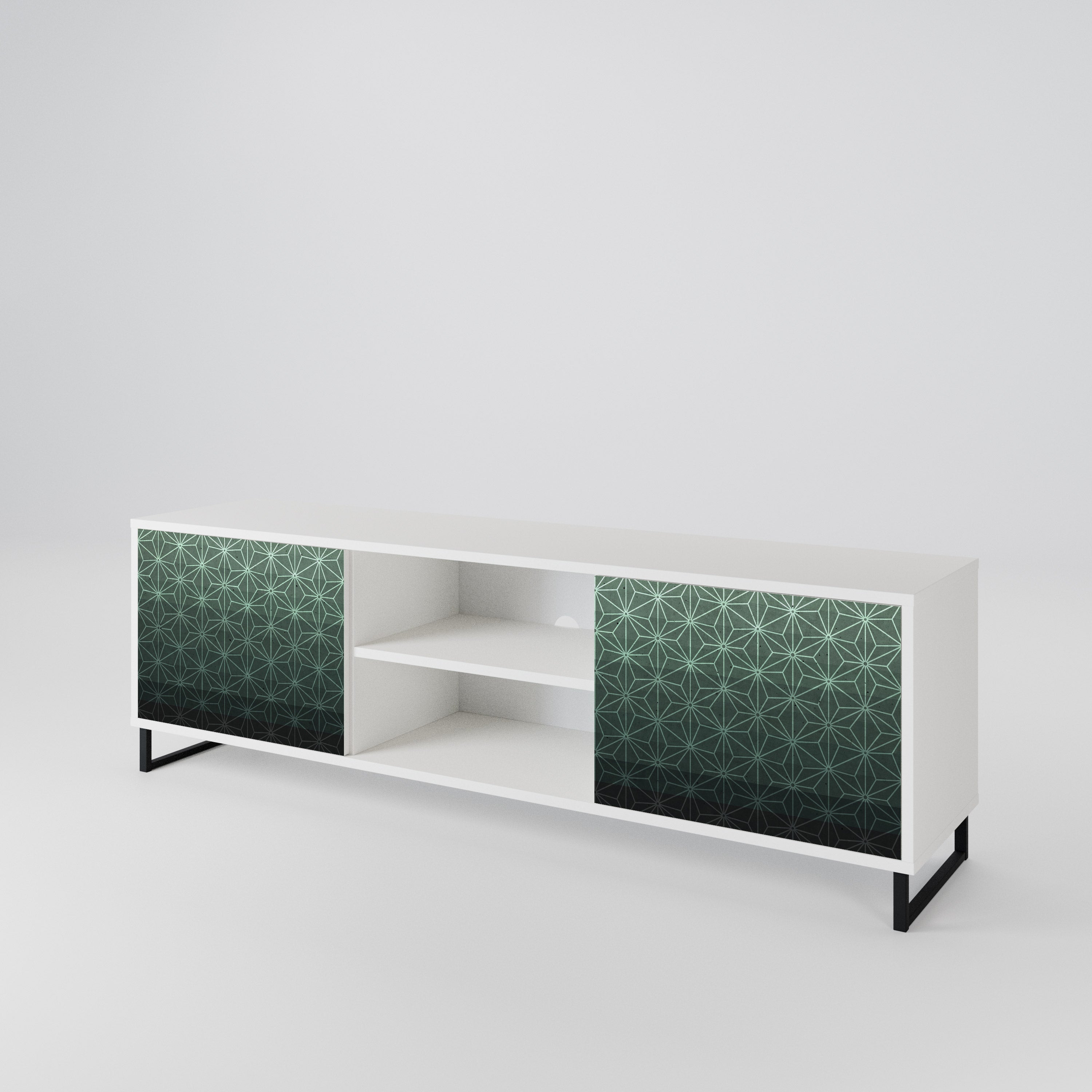 ORNAMENTAL GLIMMER TV-bänk med två dörrar