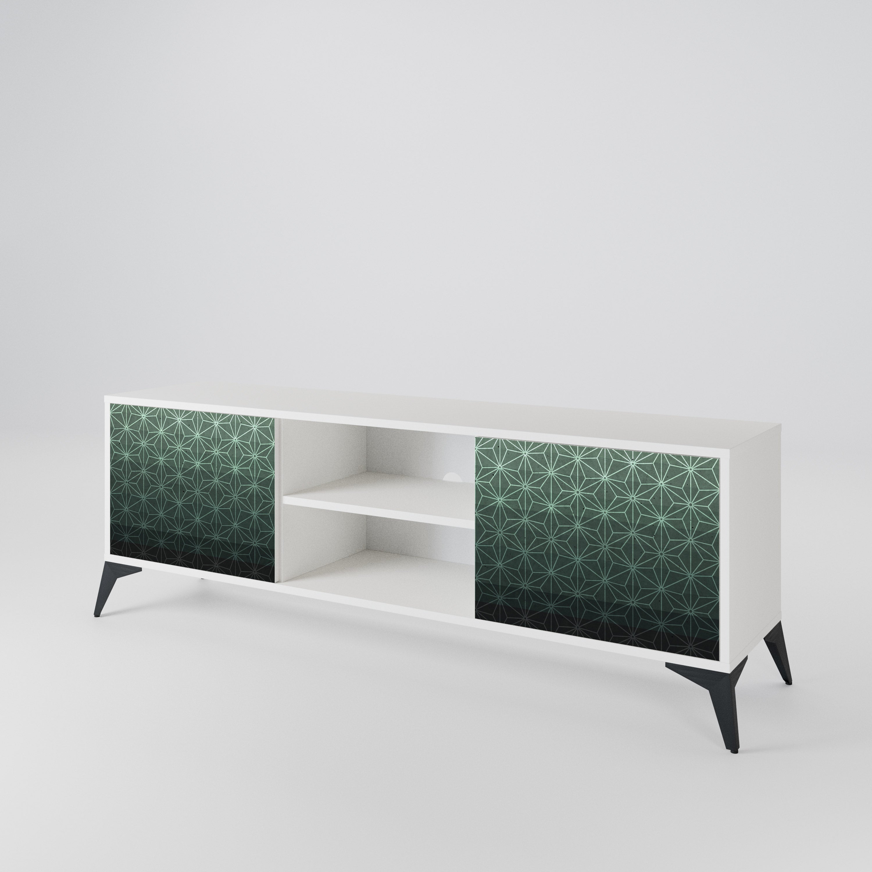 ORNAMENTAL GLIMMER TV-bänk med två dörrar