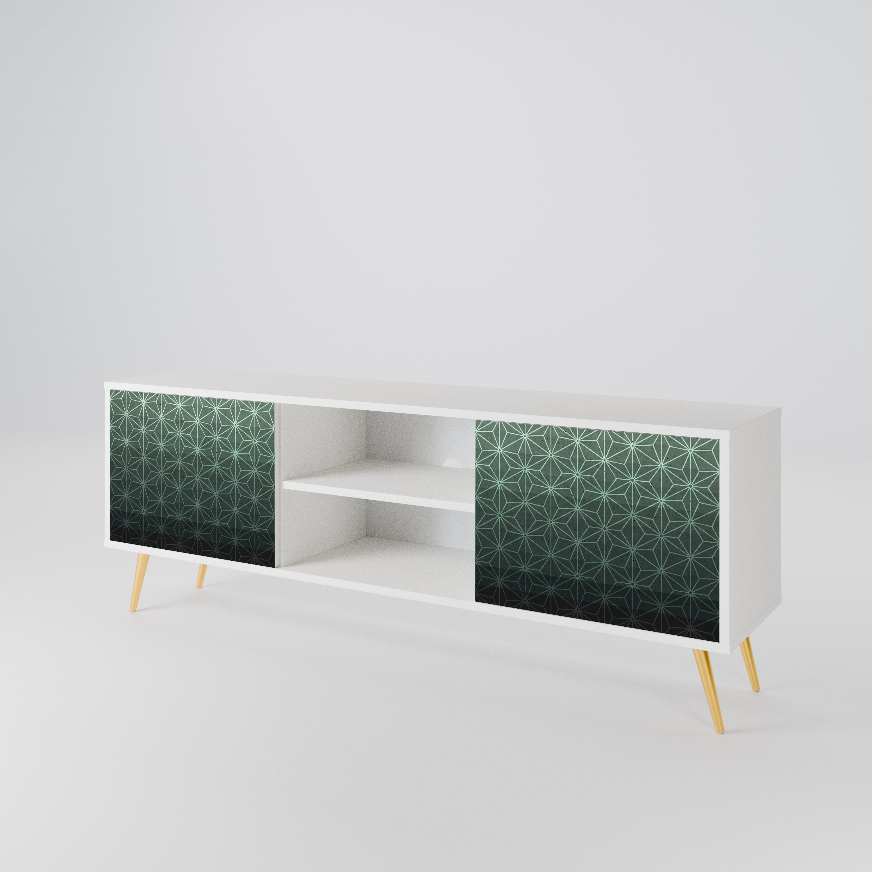 ORNAMENTAL GLIMMER TV-bänk med två dörrar