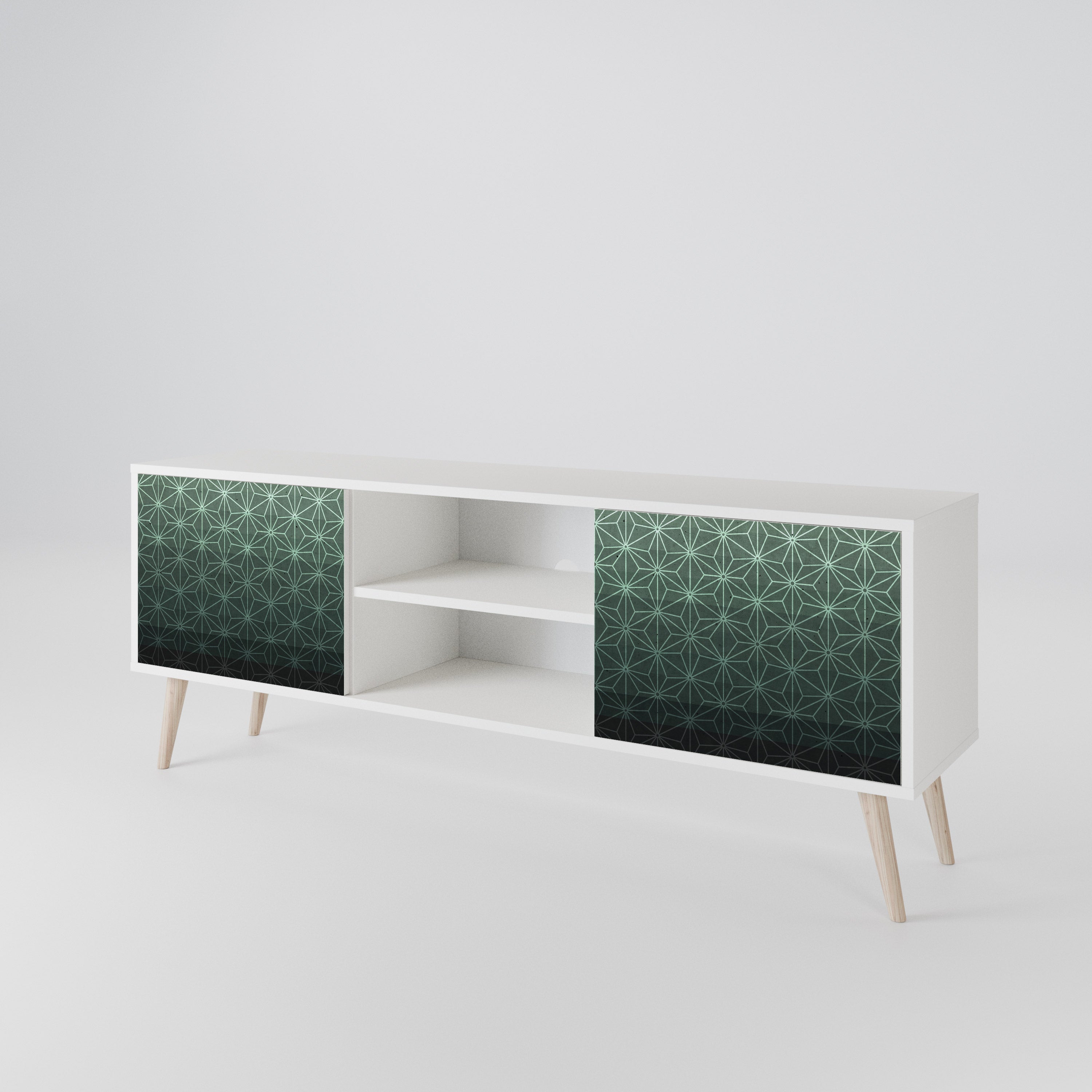 ORNAMENTAL GLIMMER TV-bänk med två dörrar