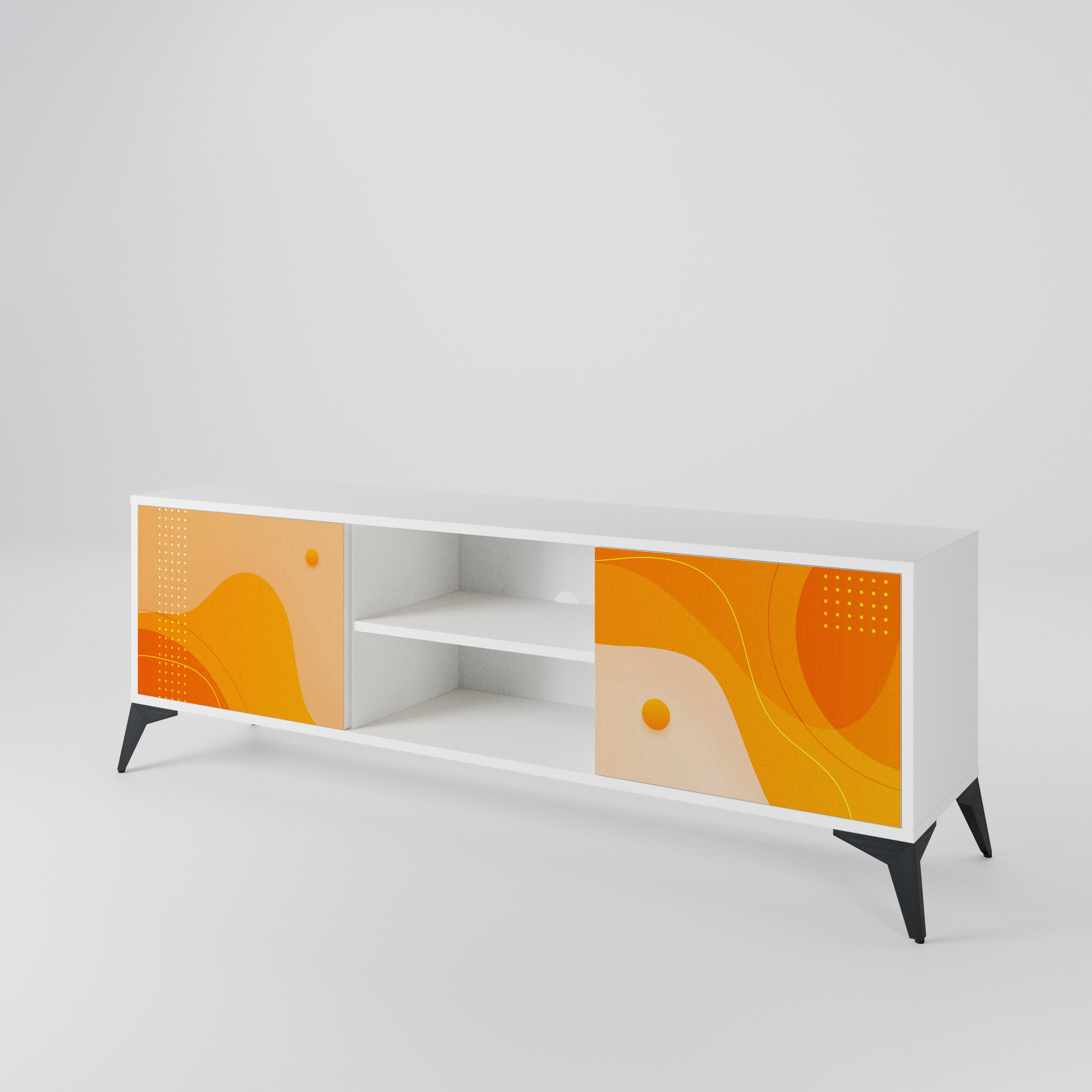 ORANGE ARRANGEMENT TV-bänk med två dörrar