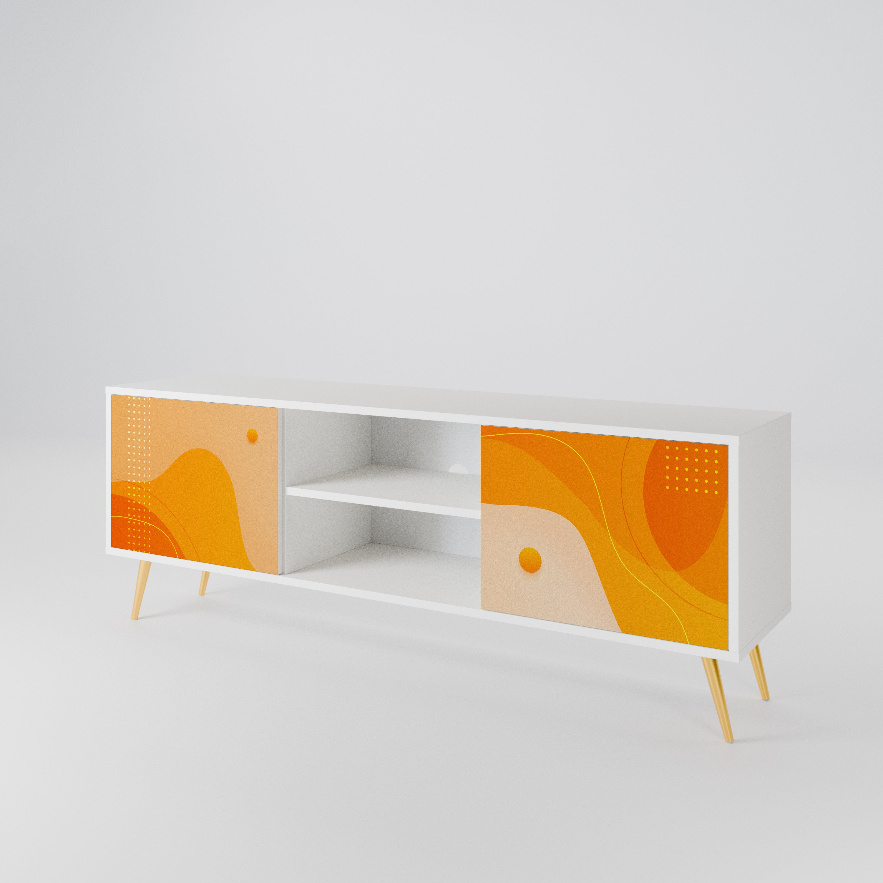 ORANGE ARRANGEMENT TV-bänk med två dörrar