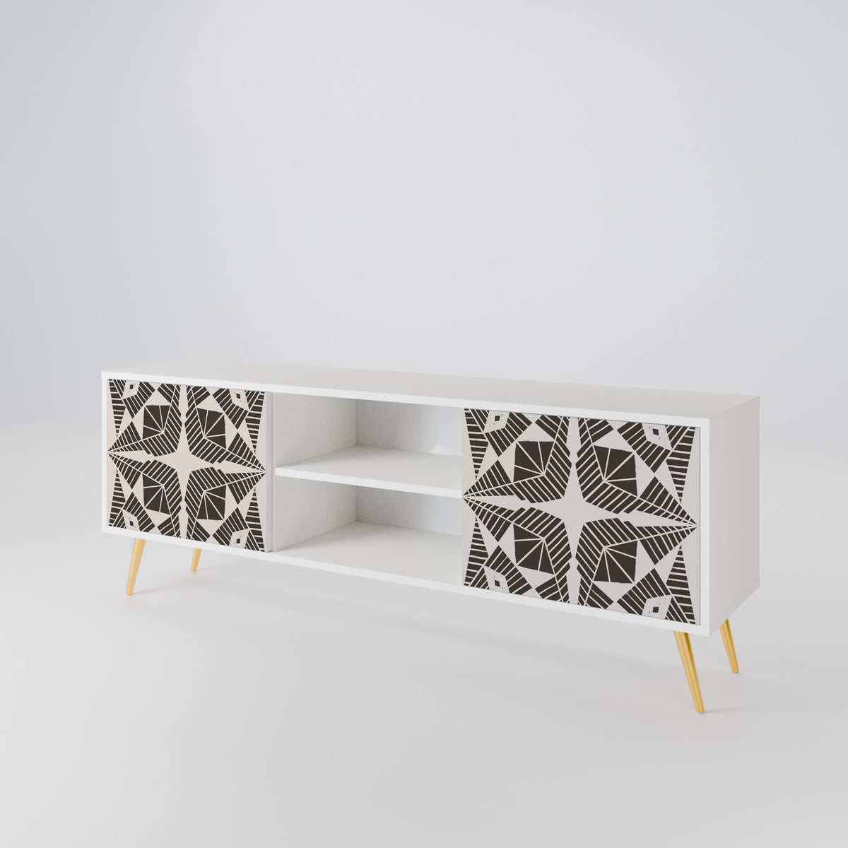 MONOCHROME NEXUS TV-bänk med två dörrar