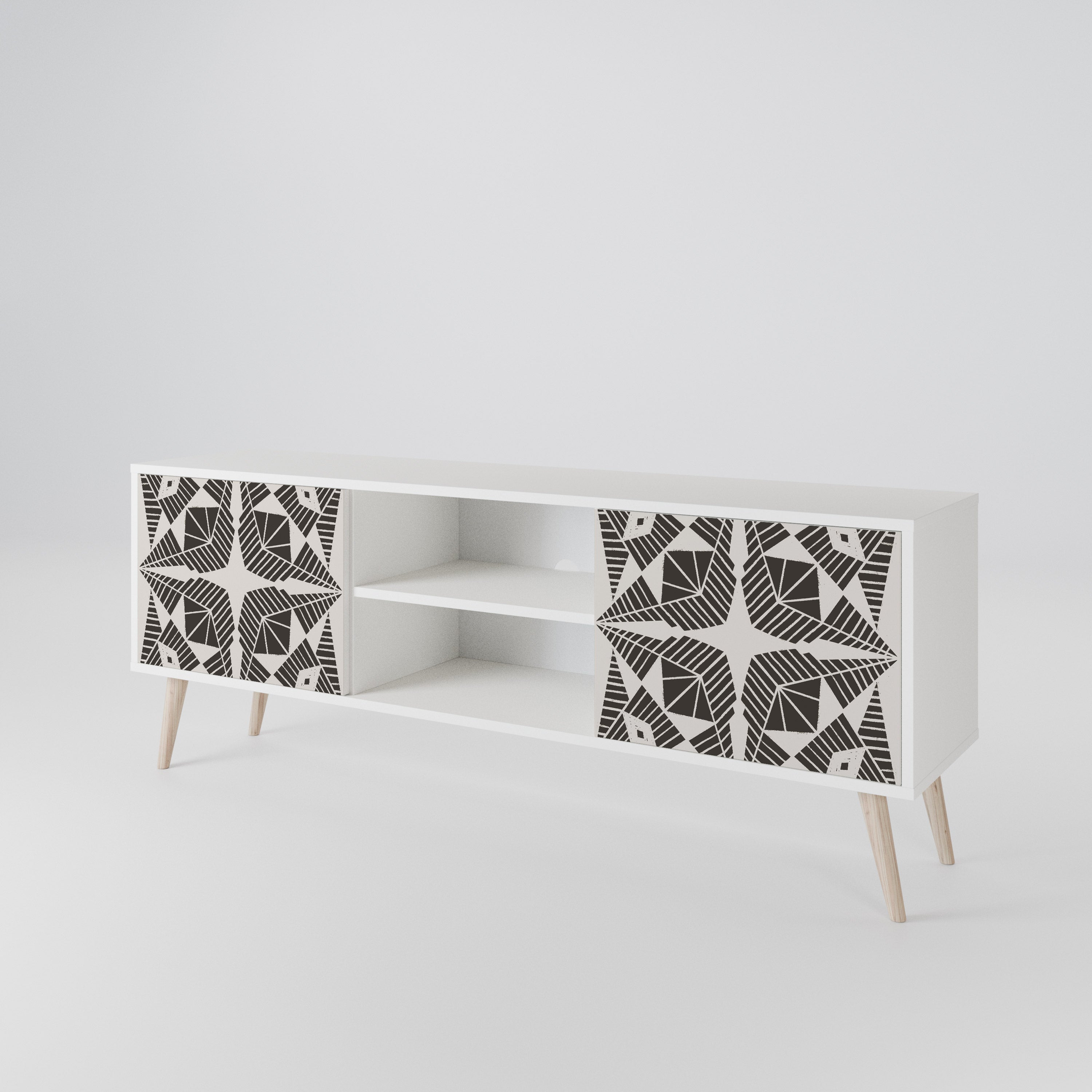 MONOCHROME NEXUS TV-bänk med två dörrar
