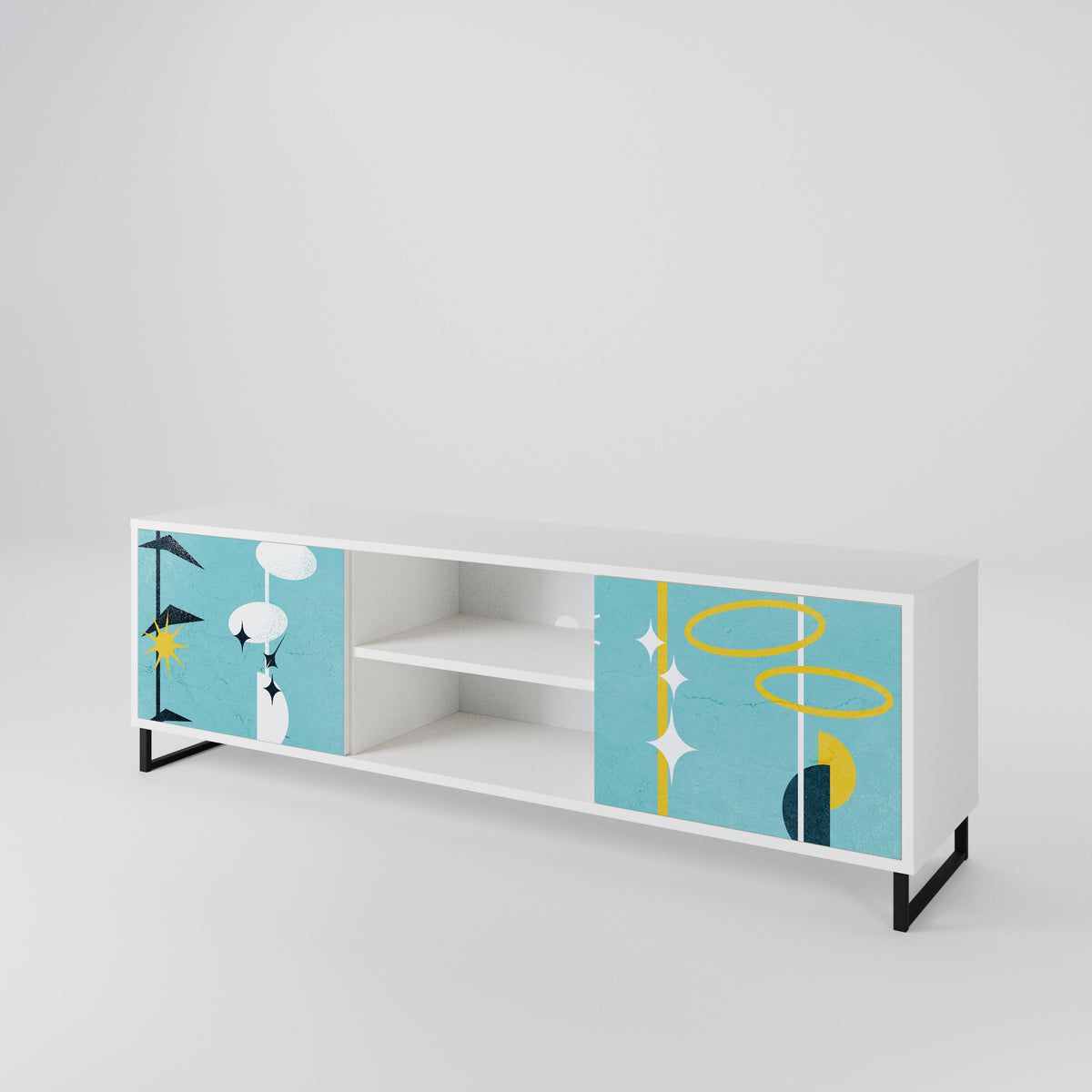PATHS TO HAPPINESS 2-Door TV Cabinet