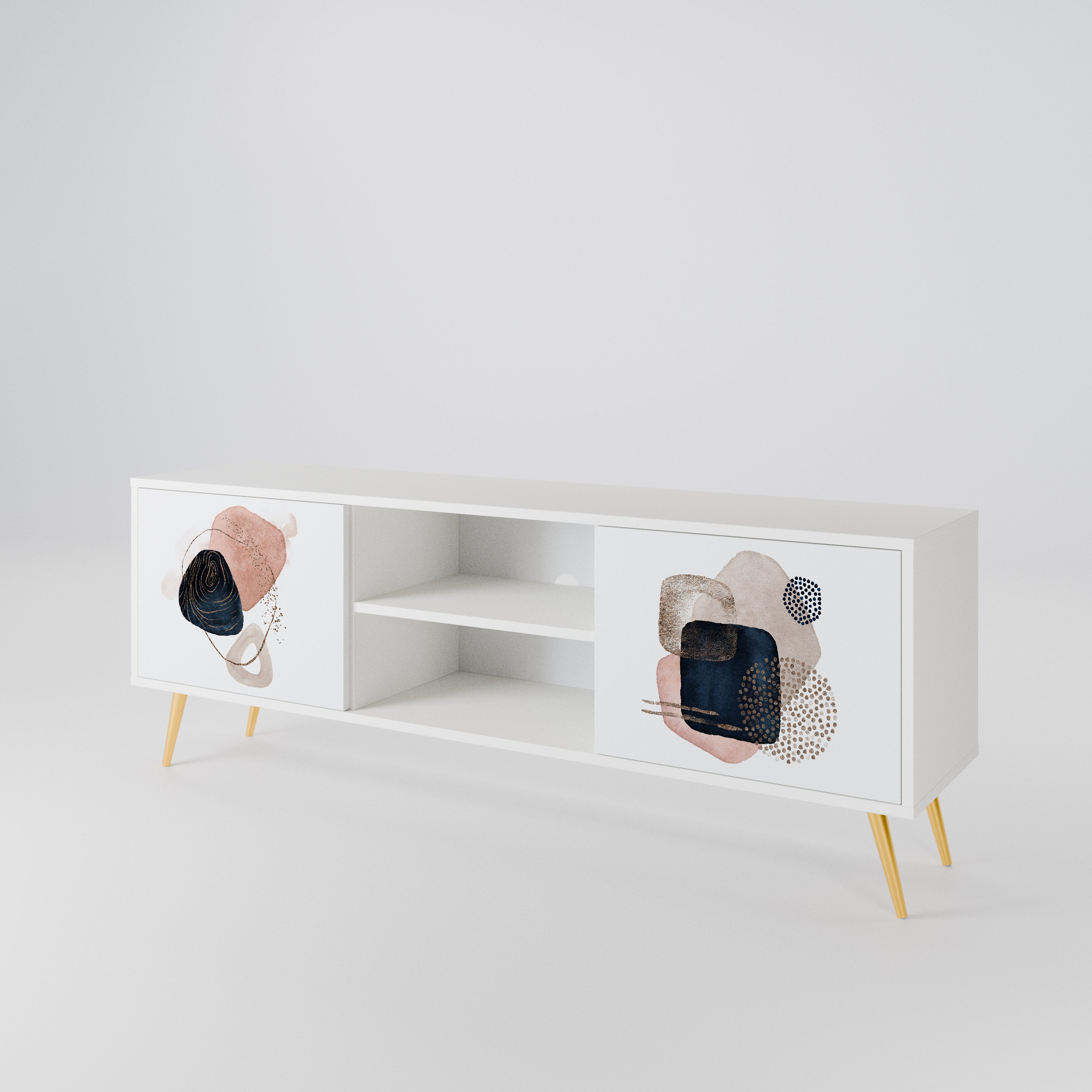 COLORFUL SHAPES TV-bänk med två dörrar