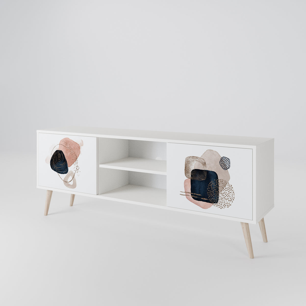 COLORFUL SHAPES TV-bänk med två dörrar