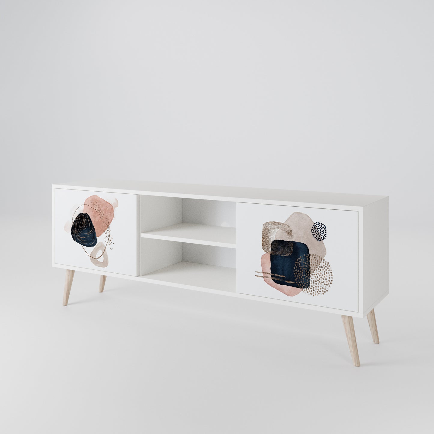 COLORFUL SHAPES TV-bänk med två dörrar