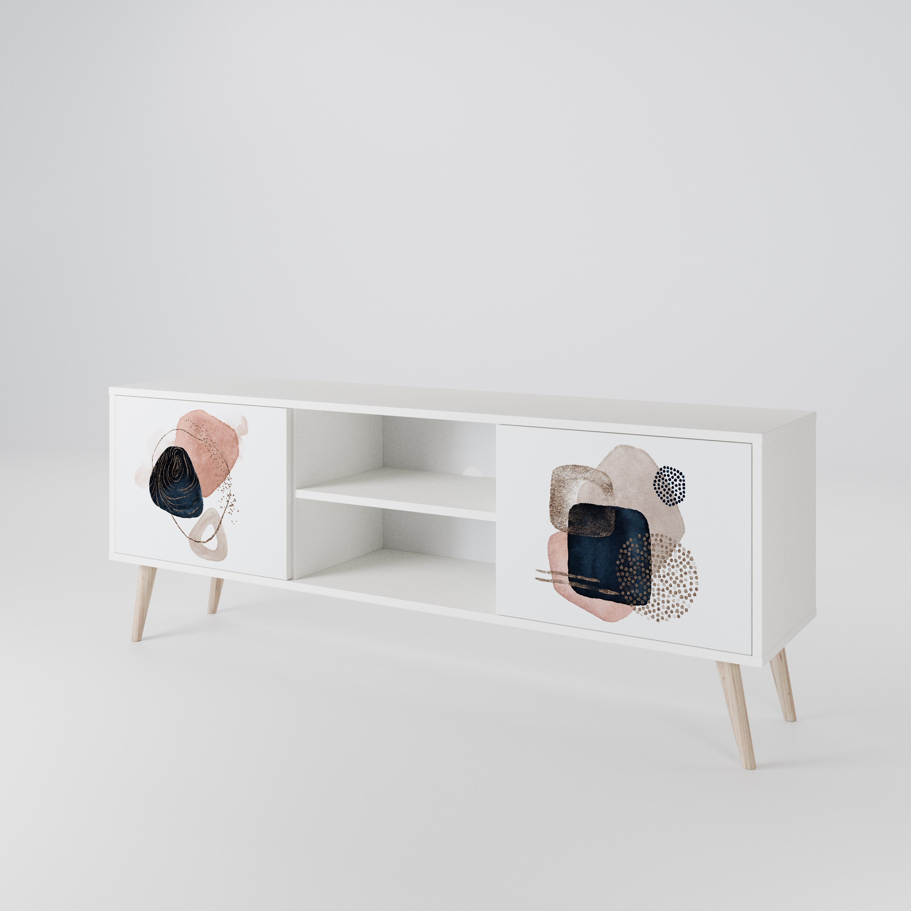 COLORFUL SHAPES TV-bänk med två dörrar