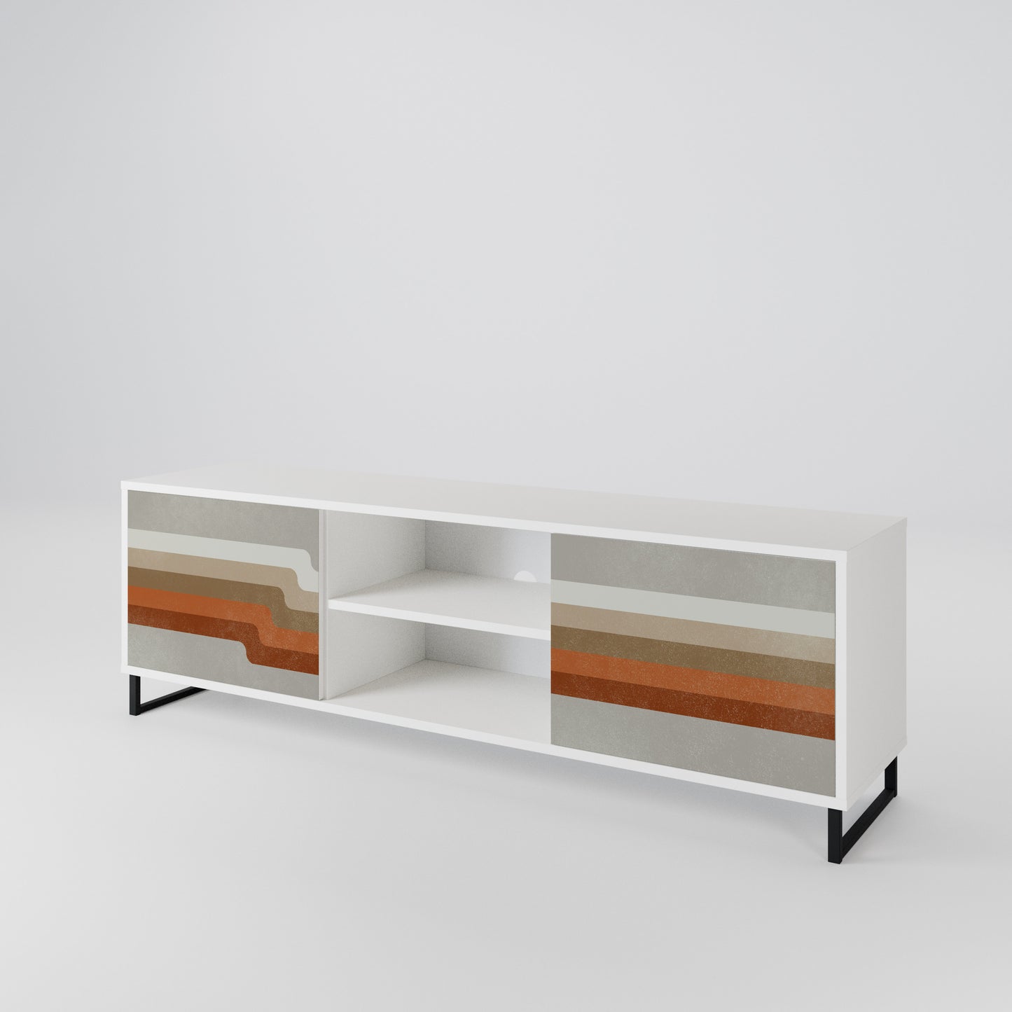 PECULIAR TRAIL 2-Door TV Cabinet