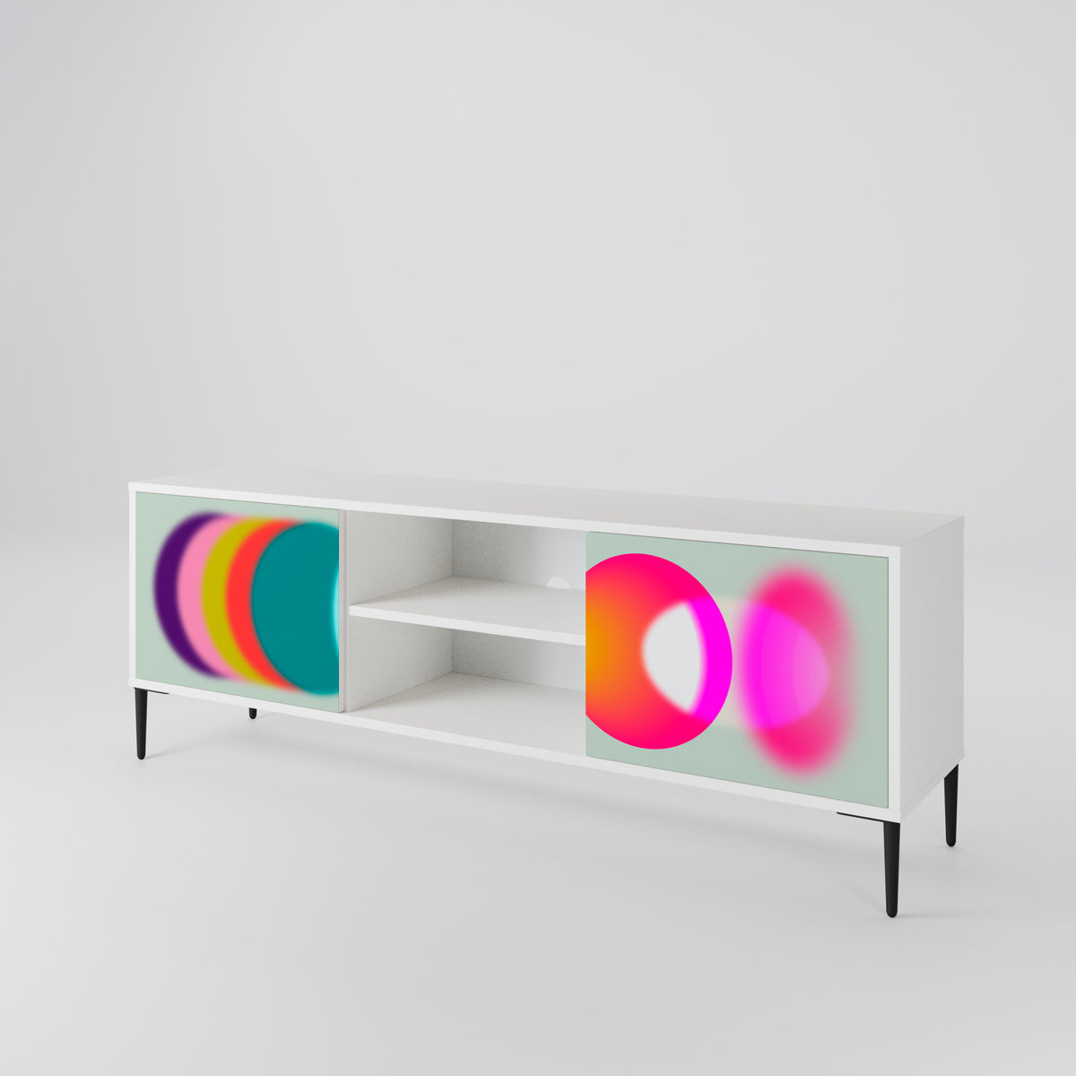 SYMPHONY OF COLORS TV-bänk med två dörrar