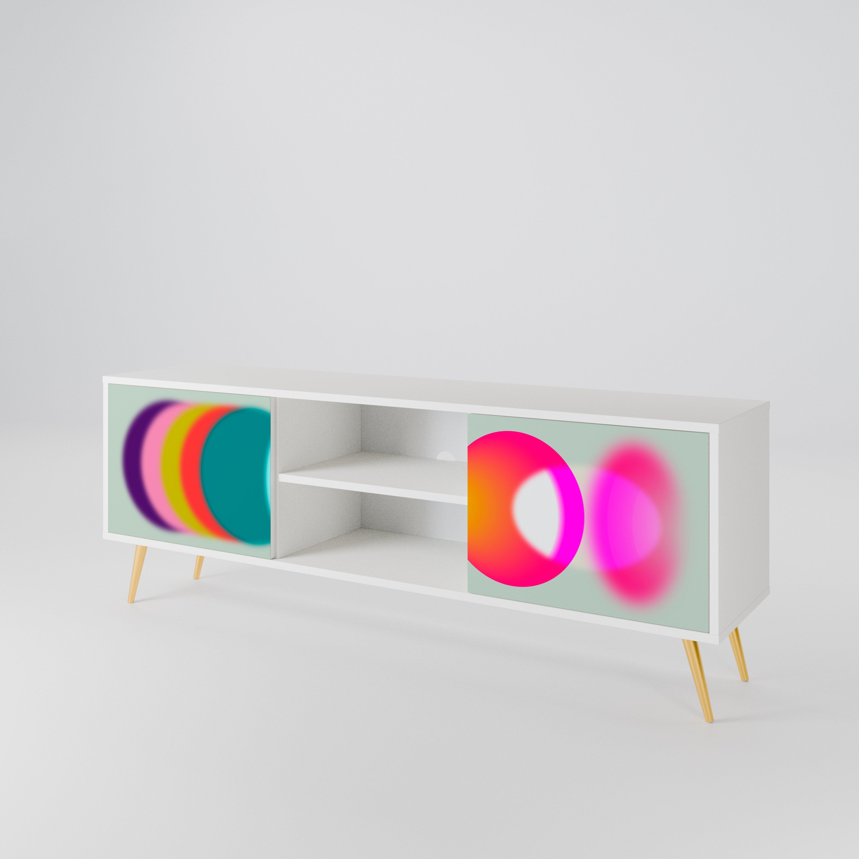 SYMPHONY OF COLORS TV-bänk med två dörrar