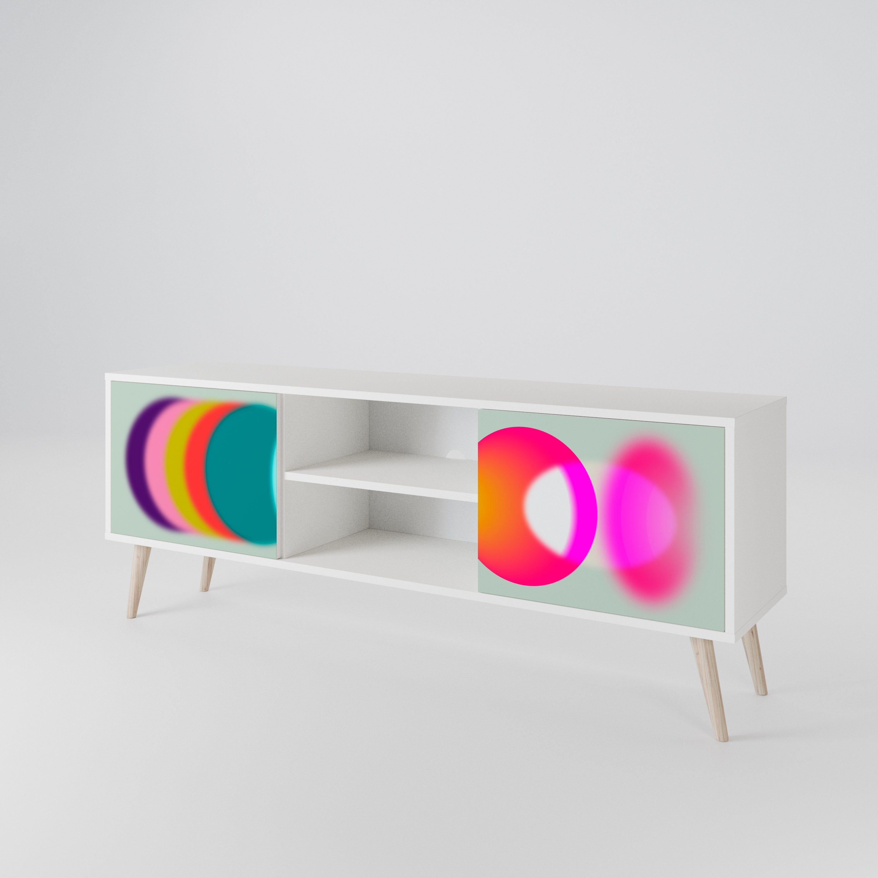 SYMPHONY OF COLORS TV-bänk med två dörrar