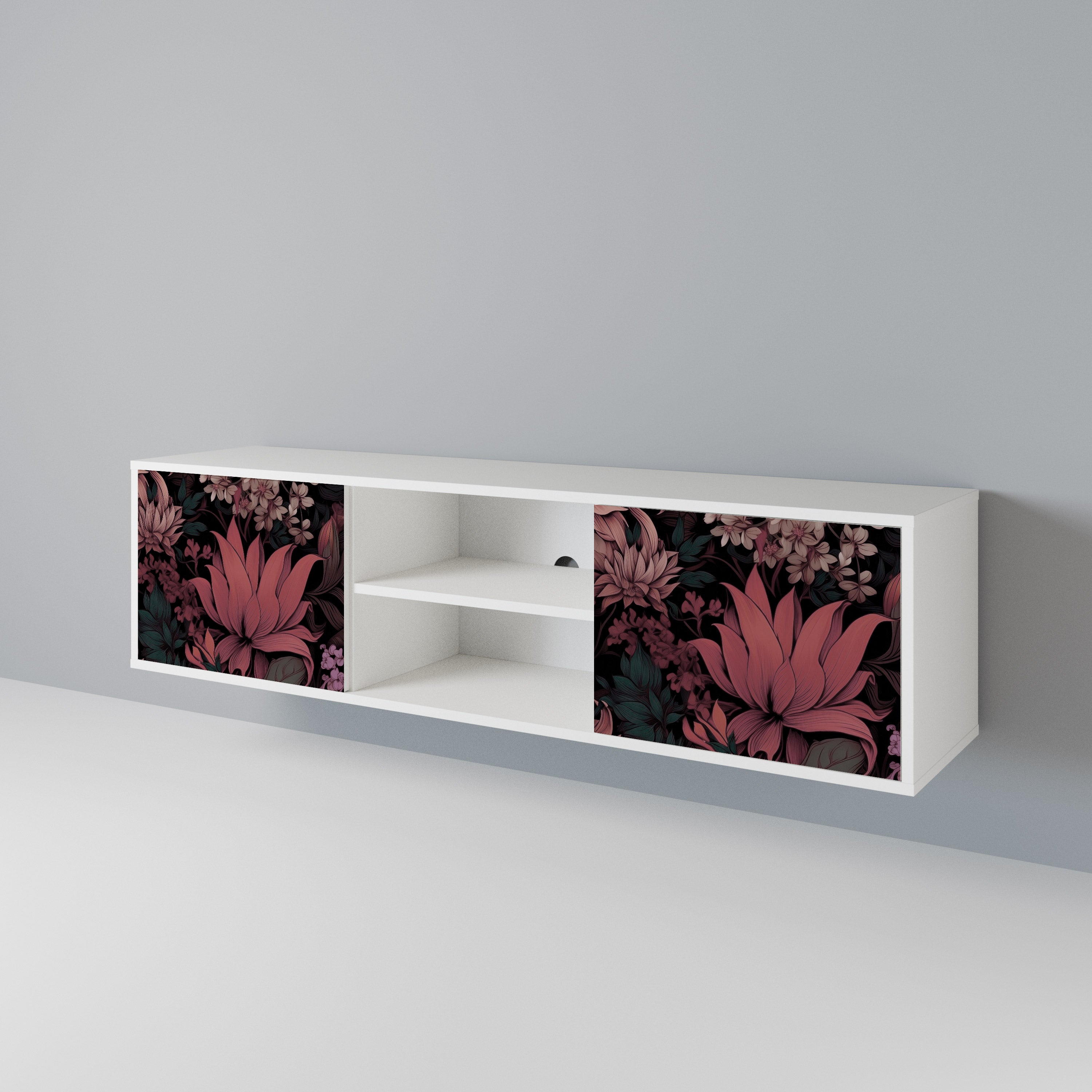 FLORAL WHISPER TV-bänk med två dörrar