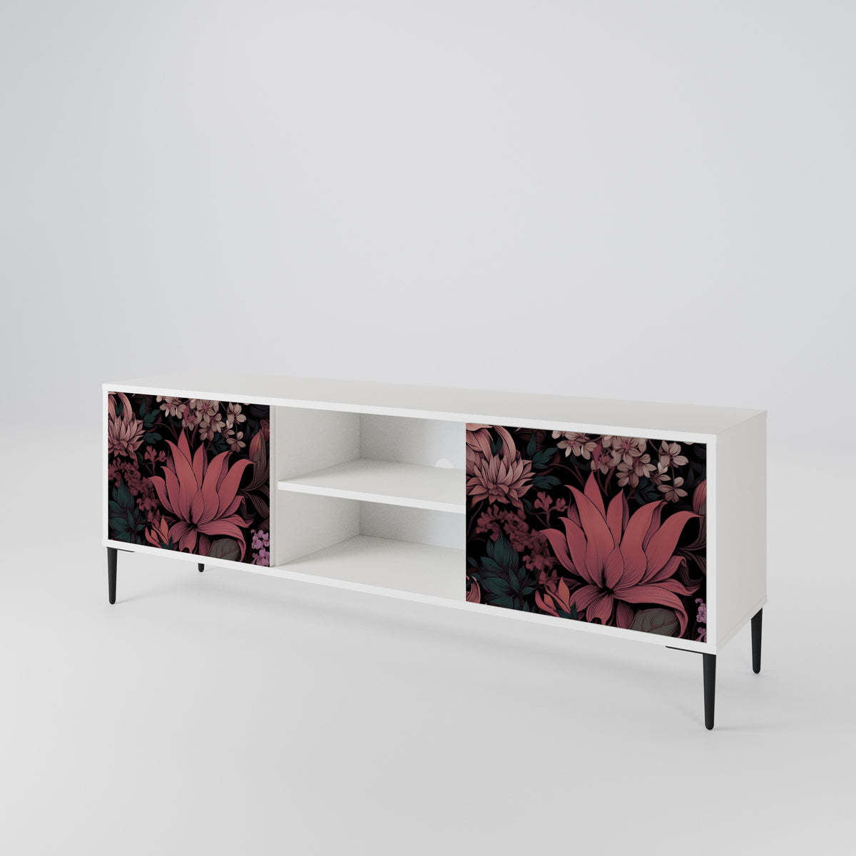 FLORAL WHISPER TV-bänk med två dörrar