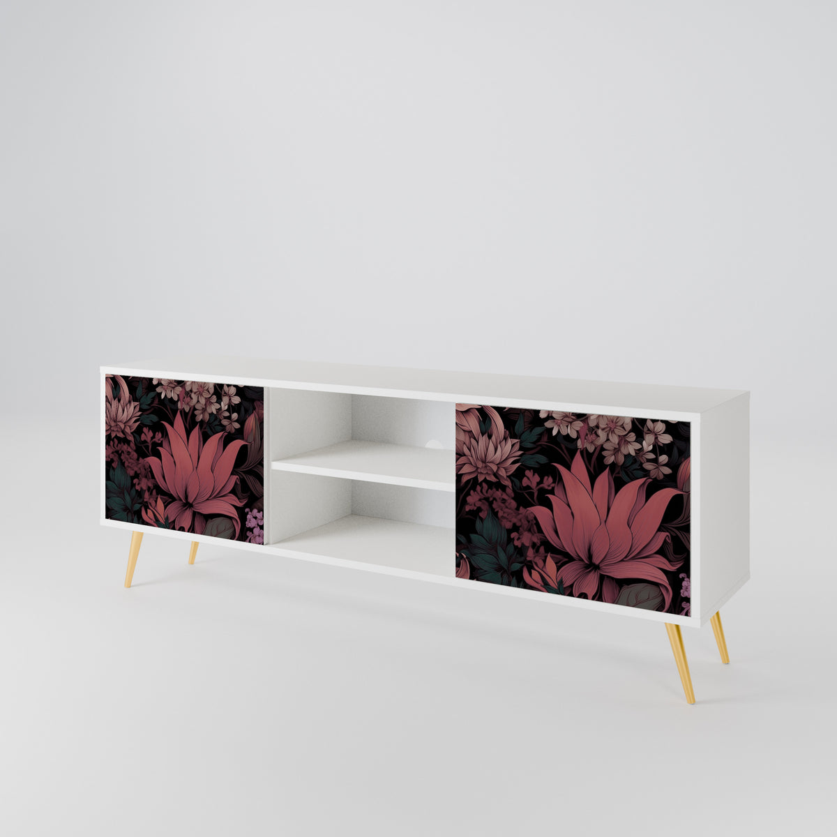 FLORAL WHISPER TV-bänk med två dörrar