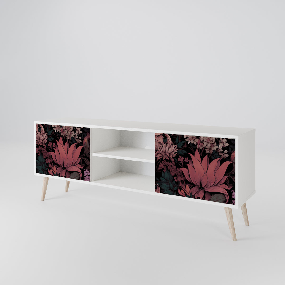FLORAL WHISPER TV-bänk med två dörrar